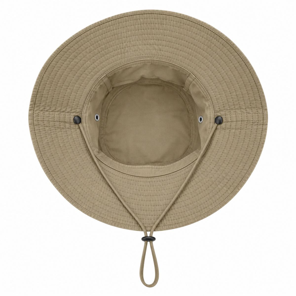 Chapeau tissu homme kaki – intérieur
