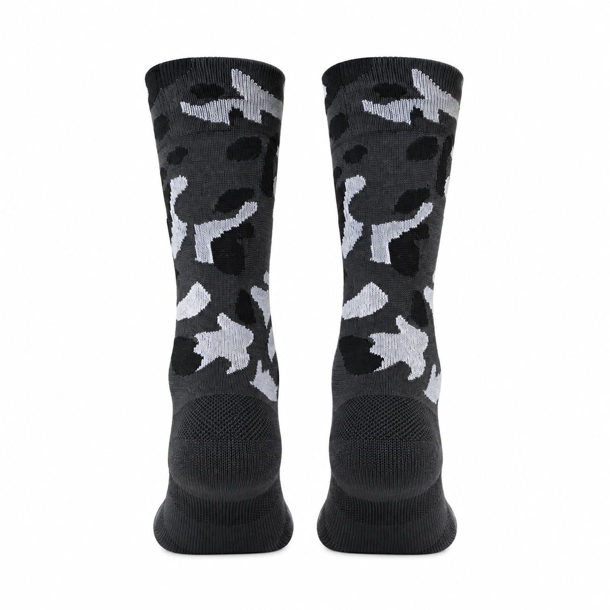 Chaussettes mi-hautes de randonnée gris – arrière