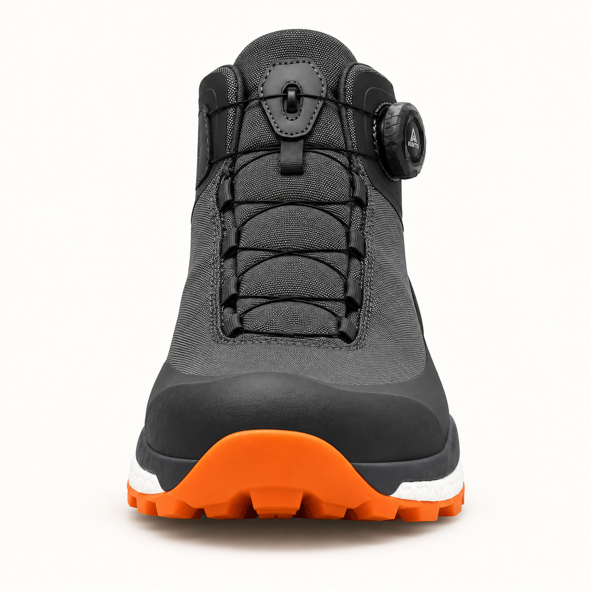 Chaussure randonnée femme orthopédique gris orange – volume avant-pied