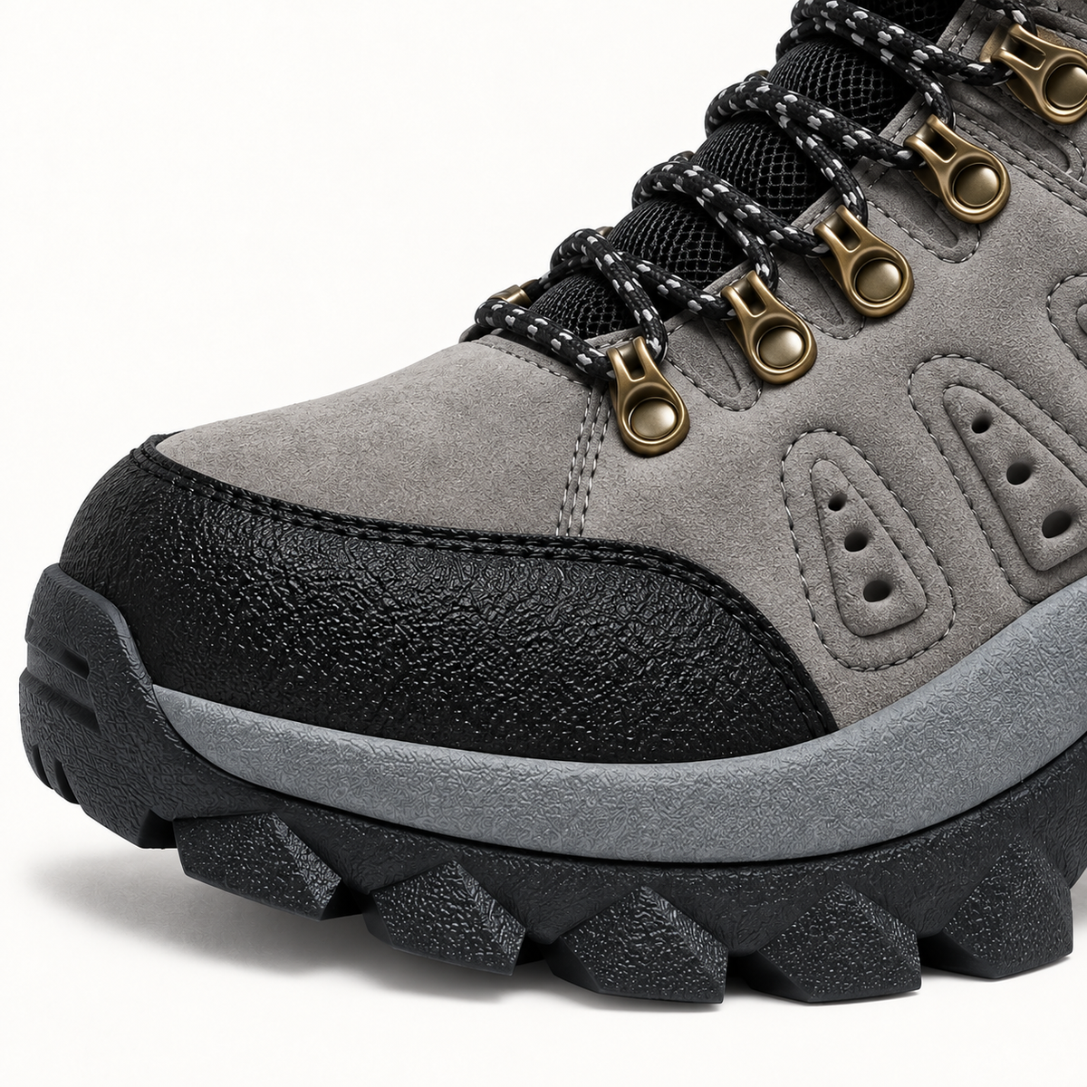 Chaussure randonnée homme cramponnable grise – renfort avant