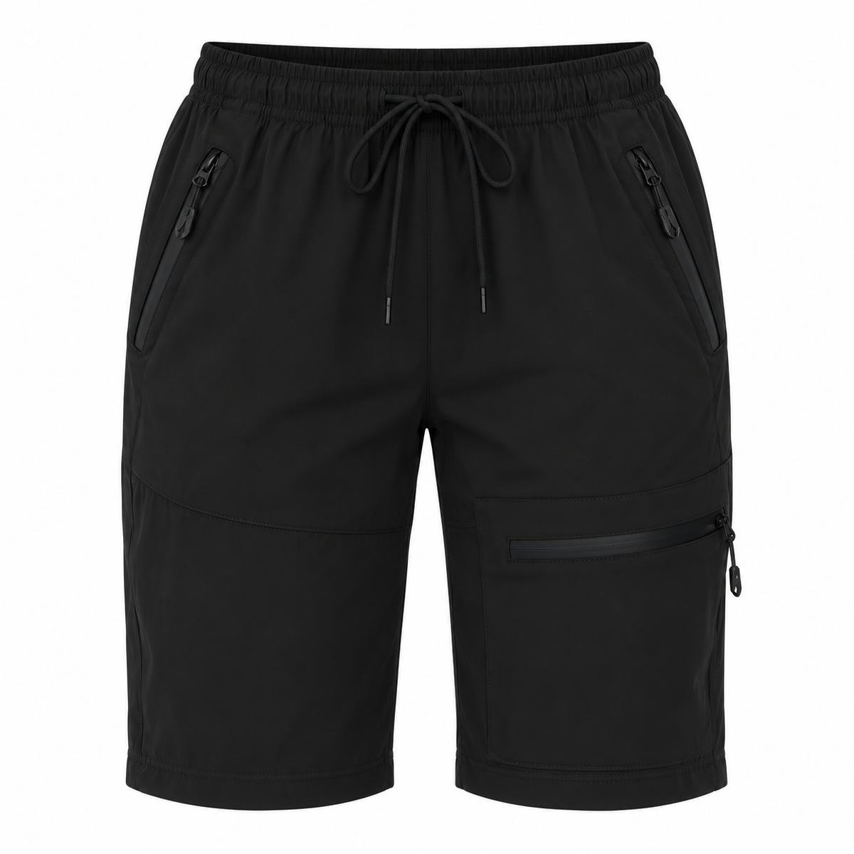 09 noir packshot short randonnee femme avec poches