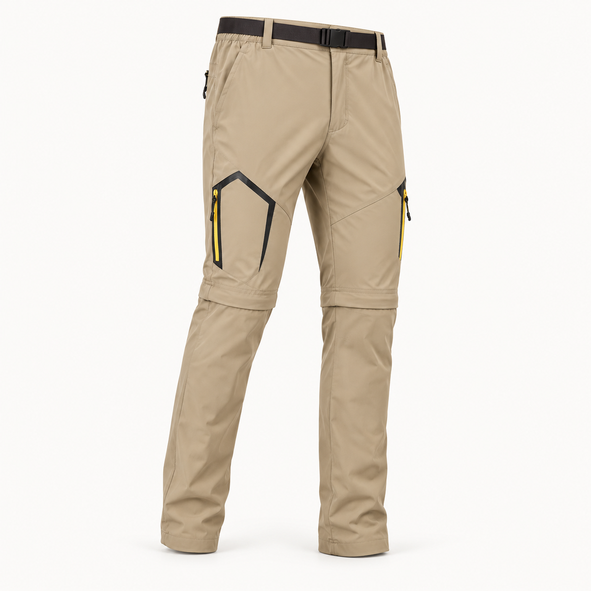 Pantalon coupe vent randonnée beige – packshot