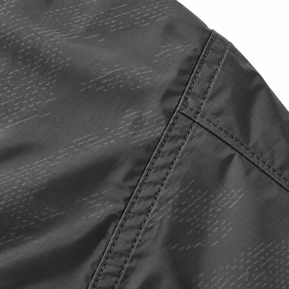 Pantalon de randonnée nordique gris — matière et coutures