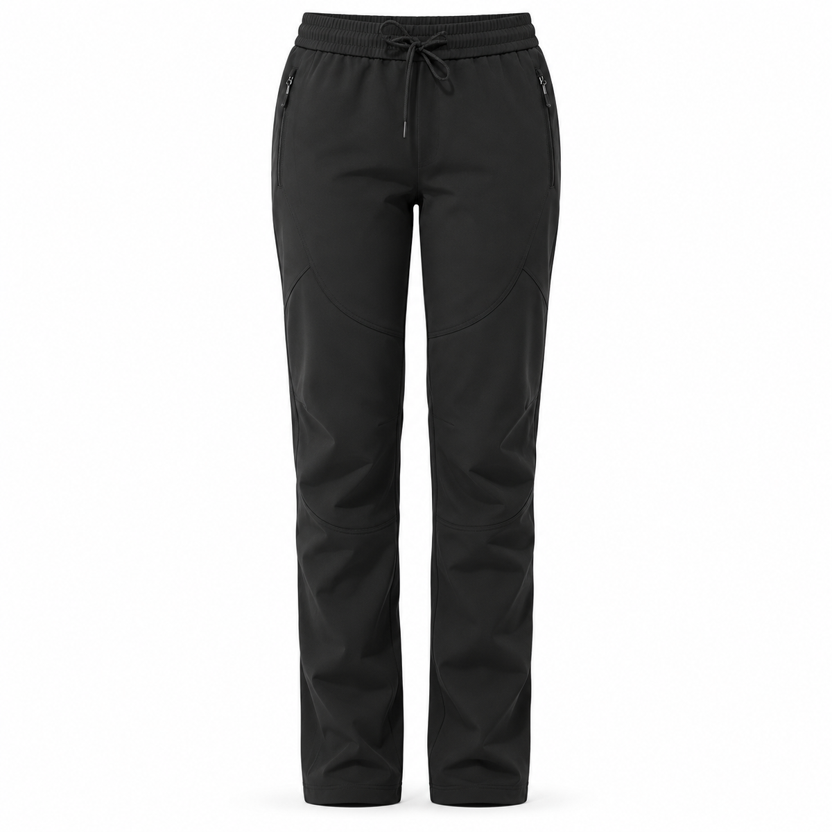 Pantalon randonnée anti moustique femme noir – vue de face sur fond blanc