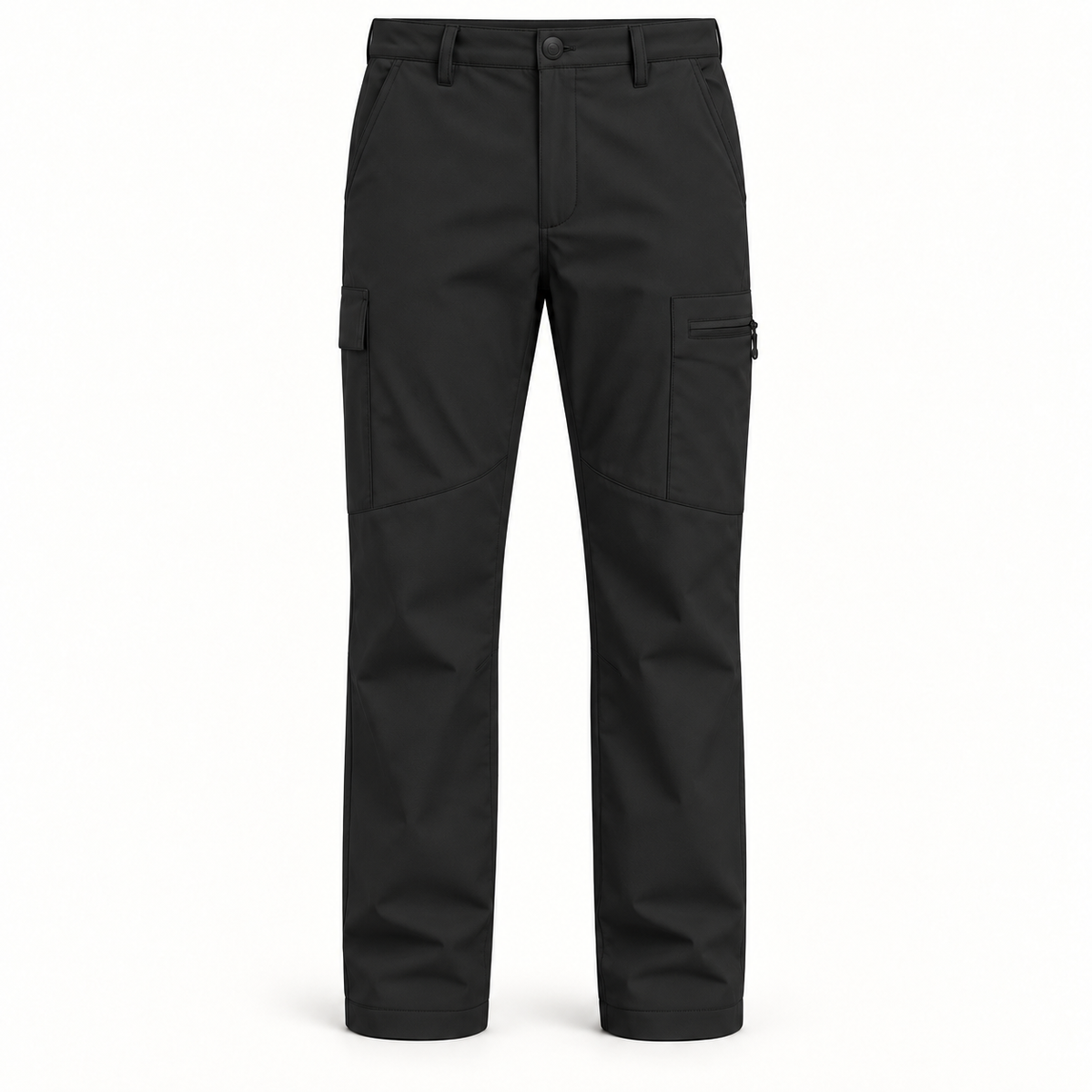 Pantalon randonnée beige modèle noir — packshot frontal