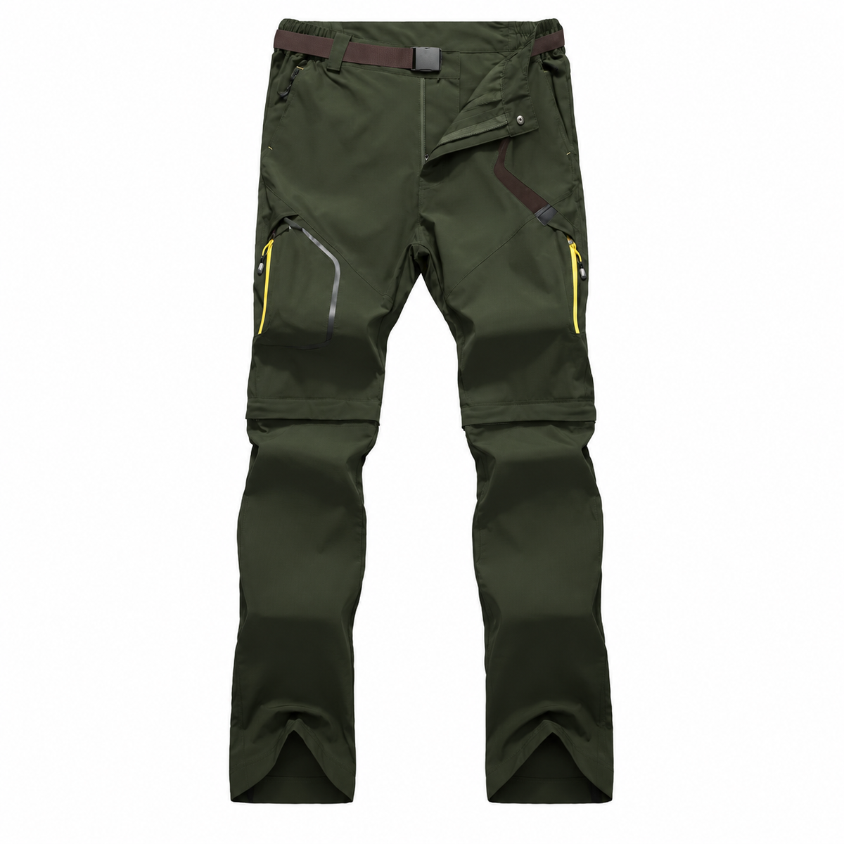 Pantalon randonnée convertible homme vert – packshot