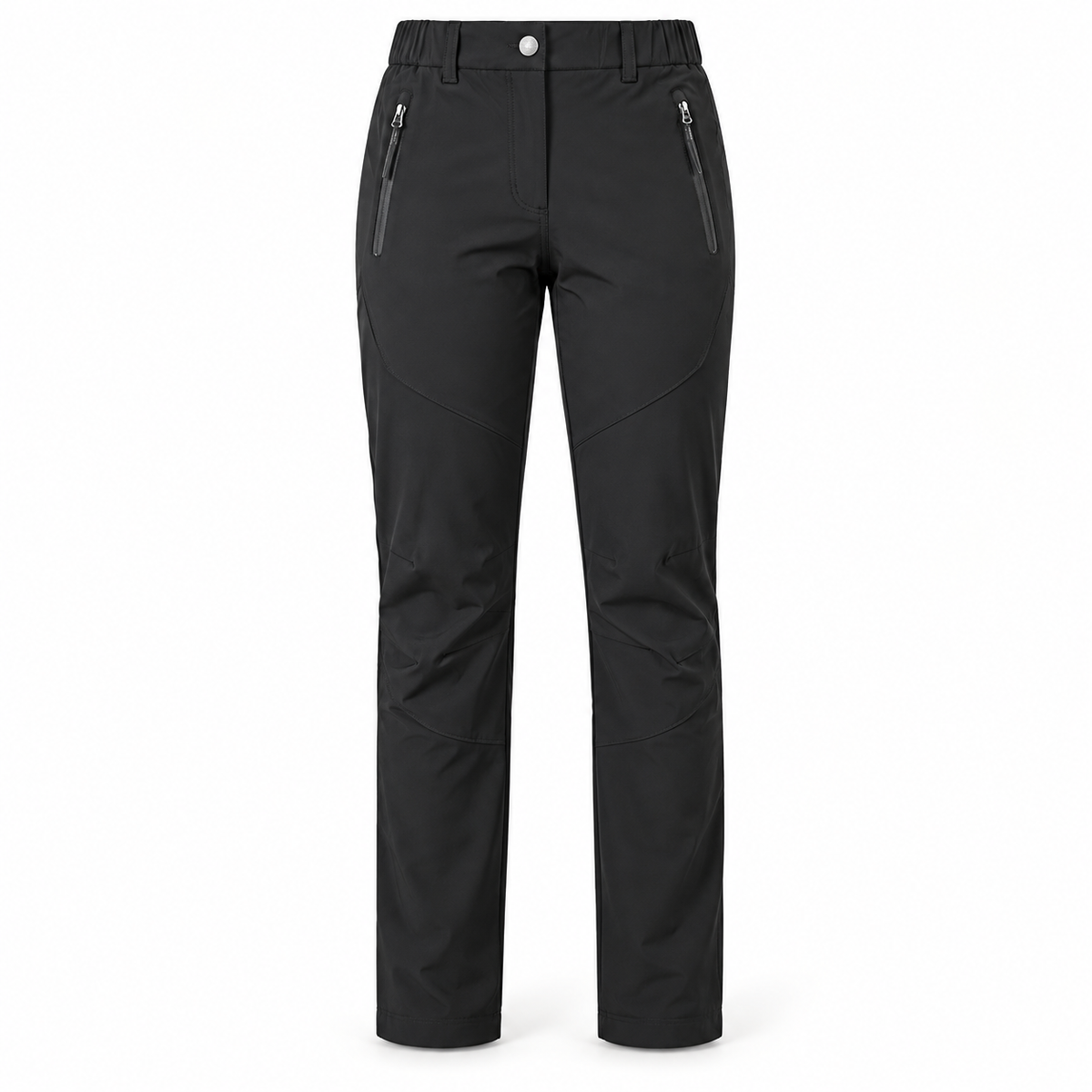 Pantalon randonnée femme petite taille noir – packshot face