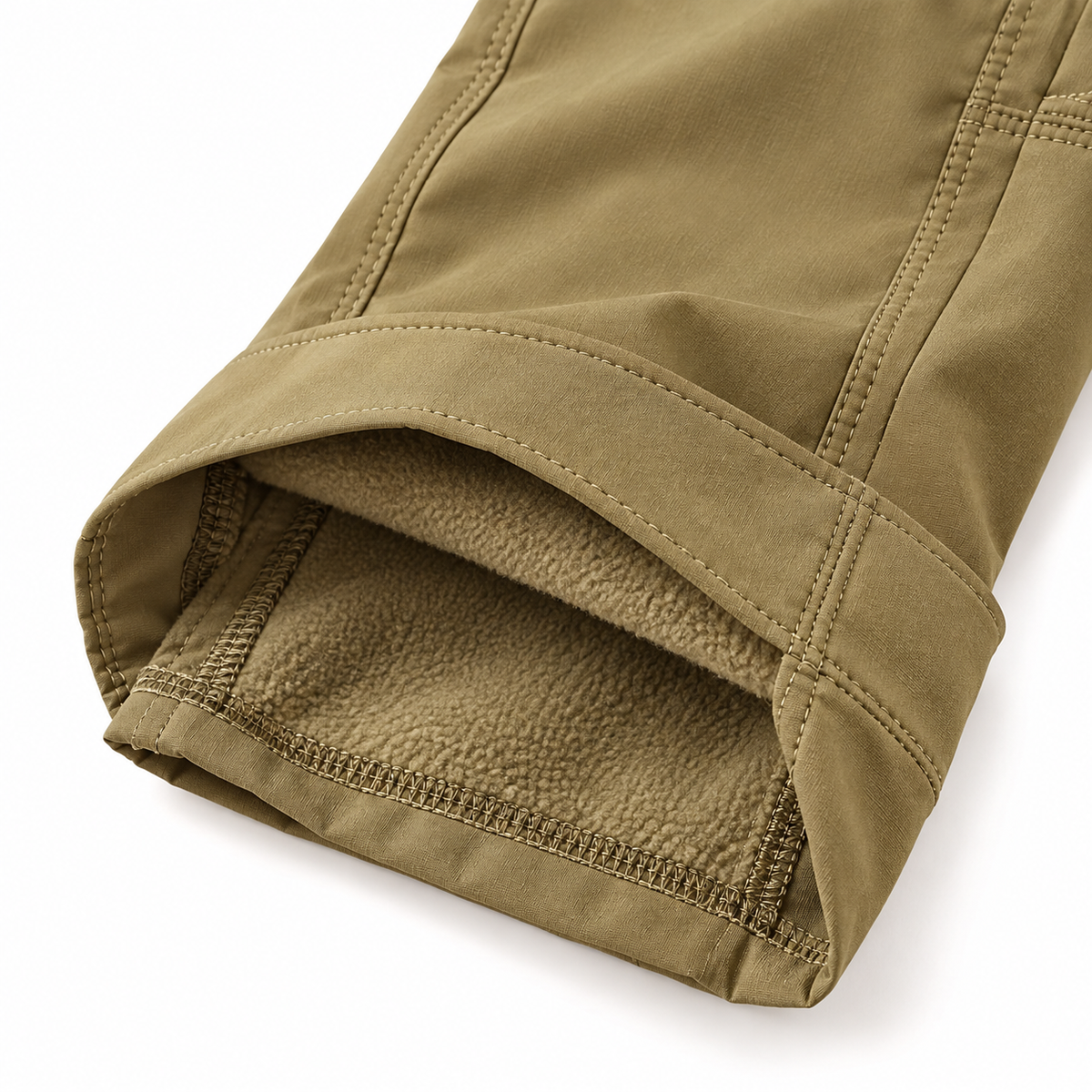 Doublure intérieure chaude du pantalon randonnée marron homme