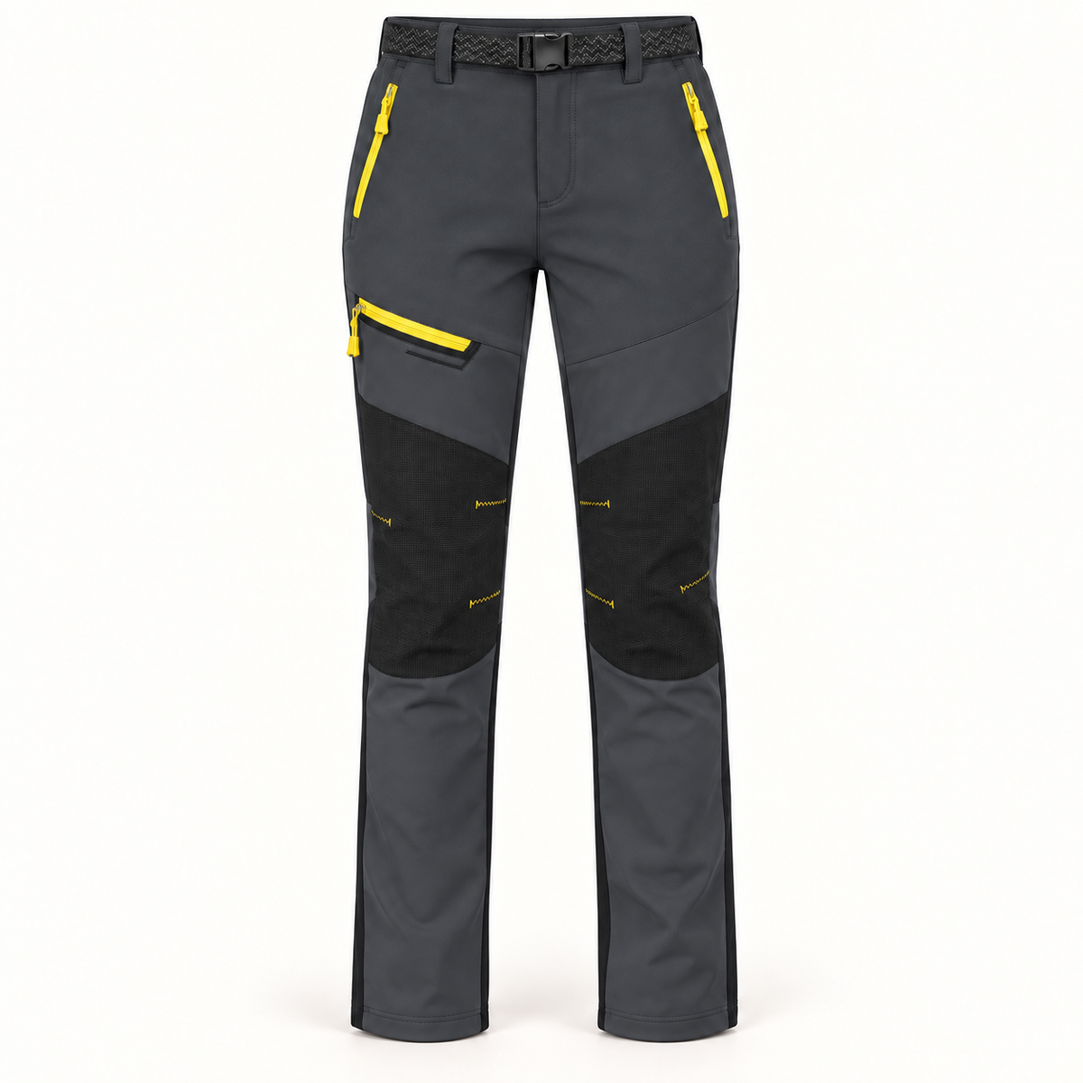 Pantalon randonnée neige femme gris vue de face