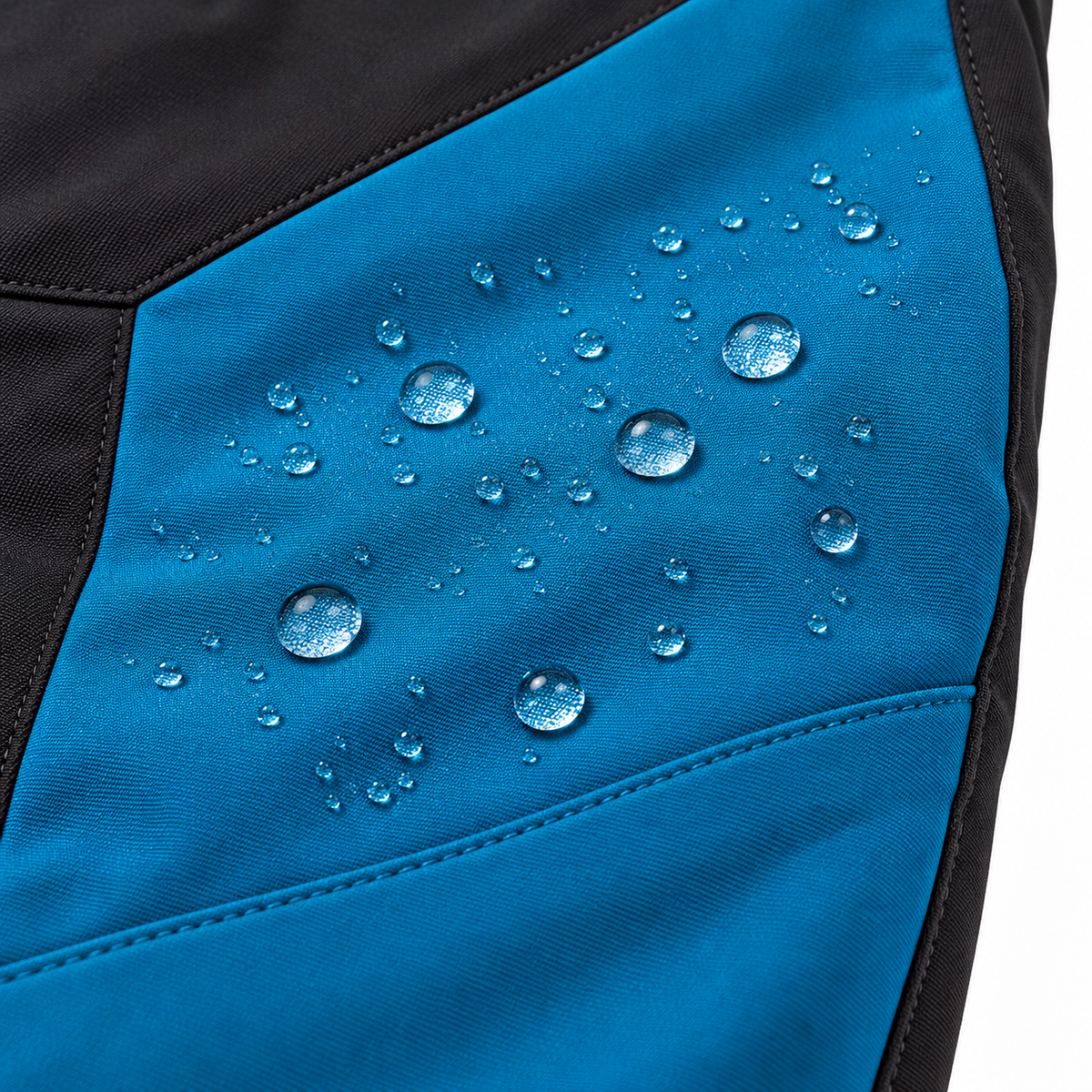 Pantalon randonnée respirant bleu et noir — tissu déperlant