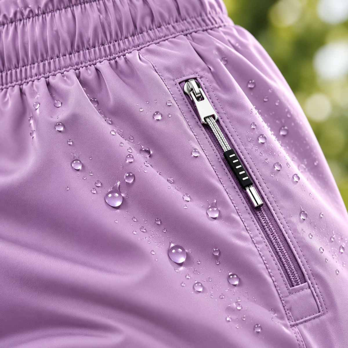 Pantalon randonnée stretch femme violet — tissu déperlant