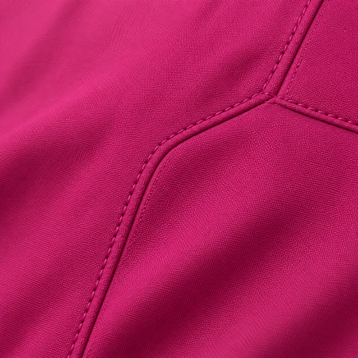 Veste longue randonnée femme rose – texture et couture