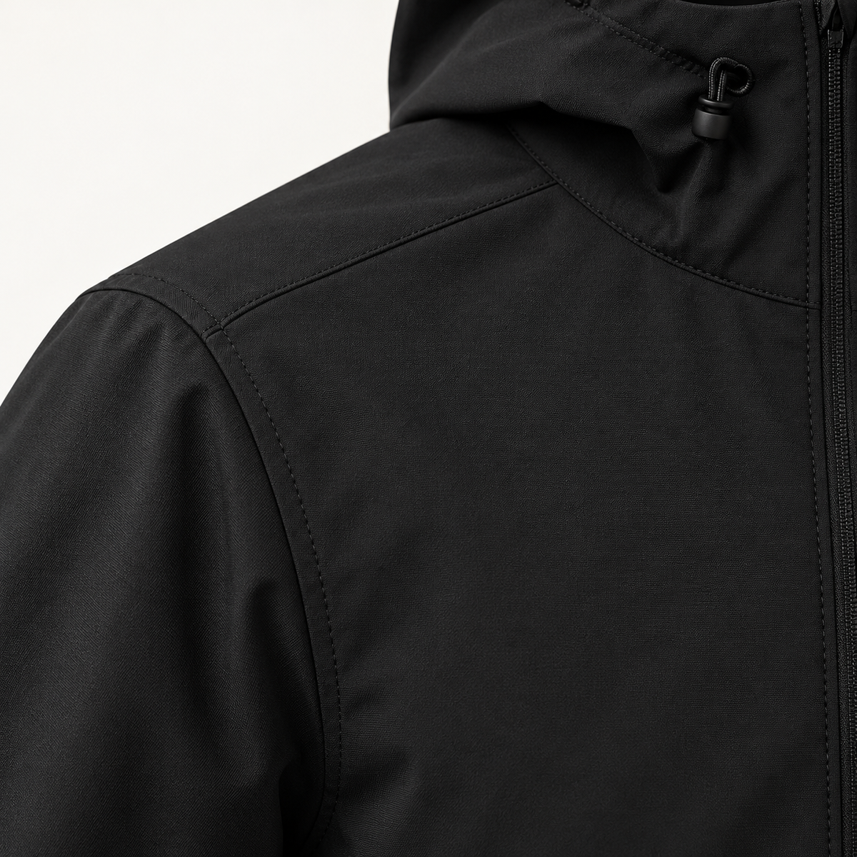 Veste de randonnée mi-saison homme – macro matière et couture
