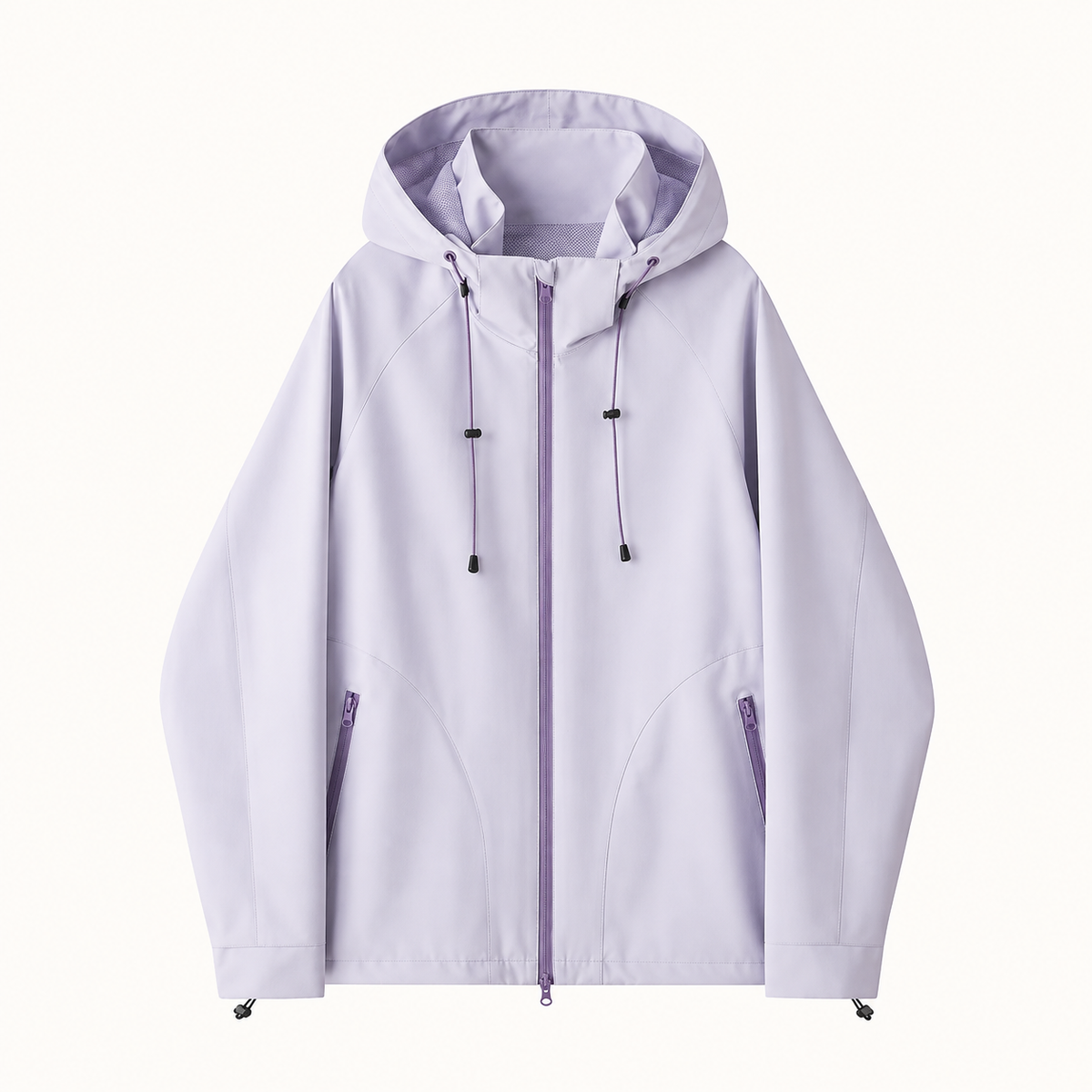 Veste mi saison randonnée femme violette – vue de face