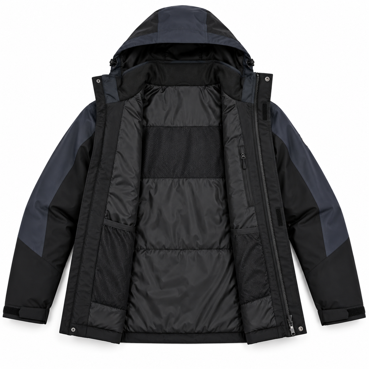 Veste randonnée 3 couches vue intérieure