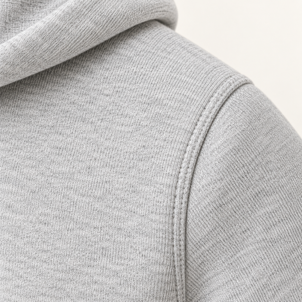 Veste randonnée hoodie – macro matière et couture