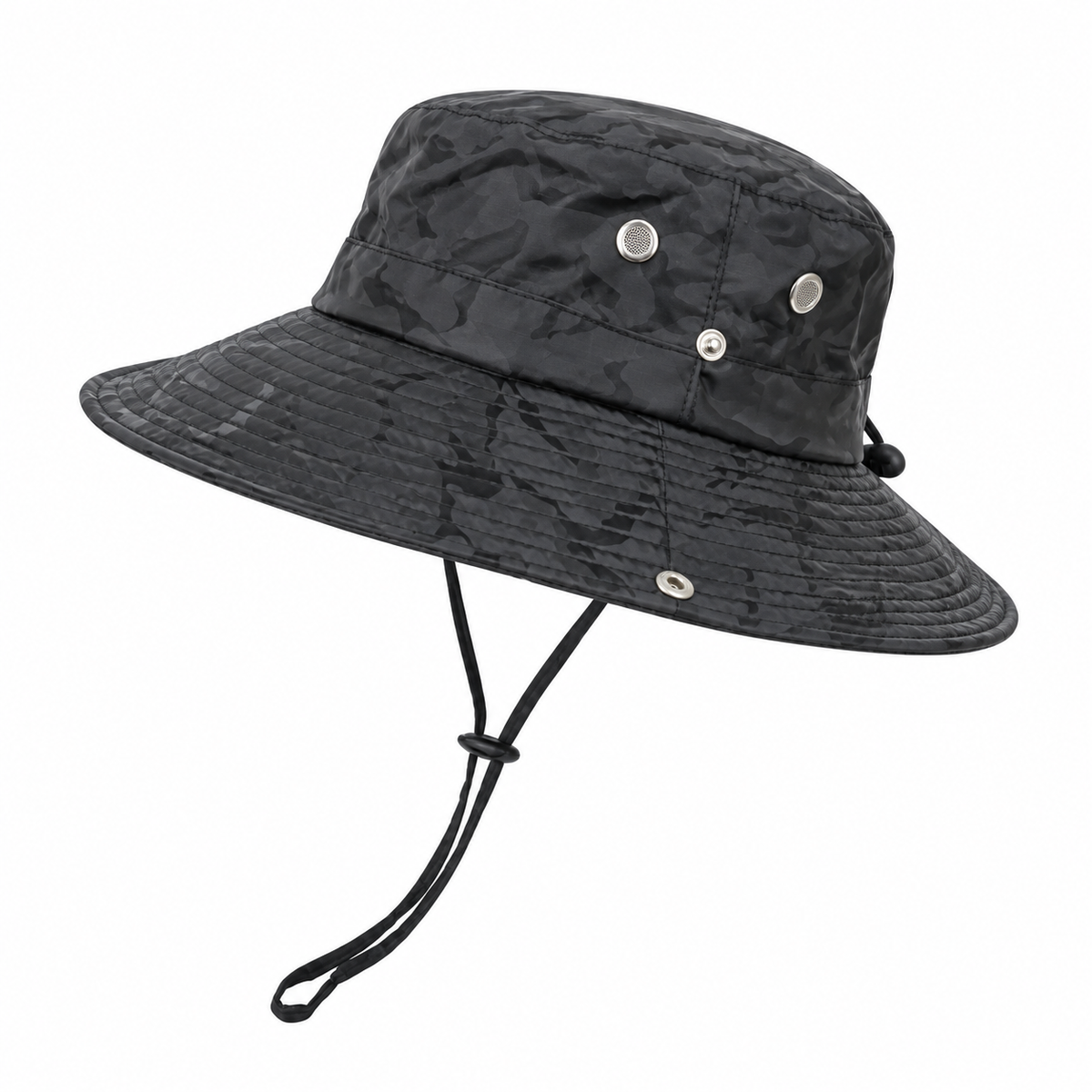 Chapeau de randonnée ventilé noir – packshot