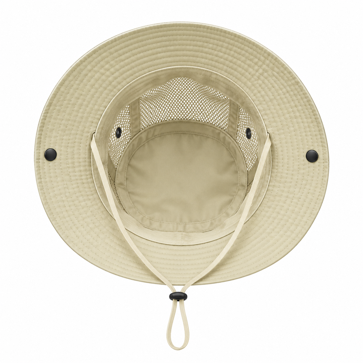 Chapeau safari kaki – intérieur