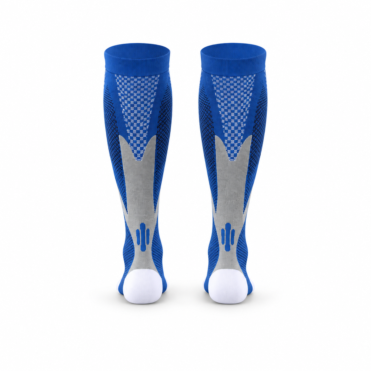 Chaussettes de randonnée adulte bleu – arrière