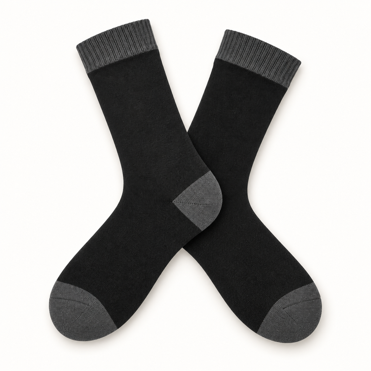 Chaussettes Randonnée Noires — Noir — Conversion Croisees