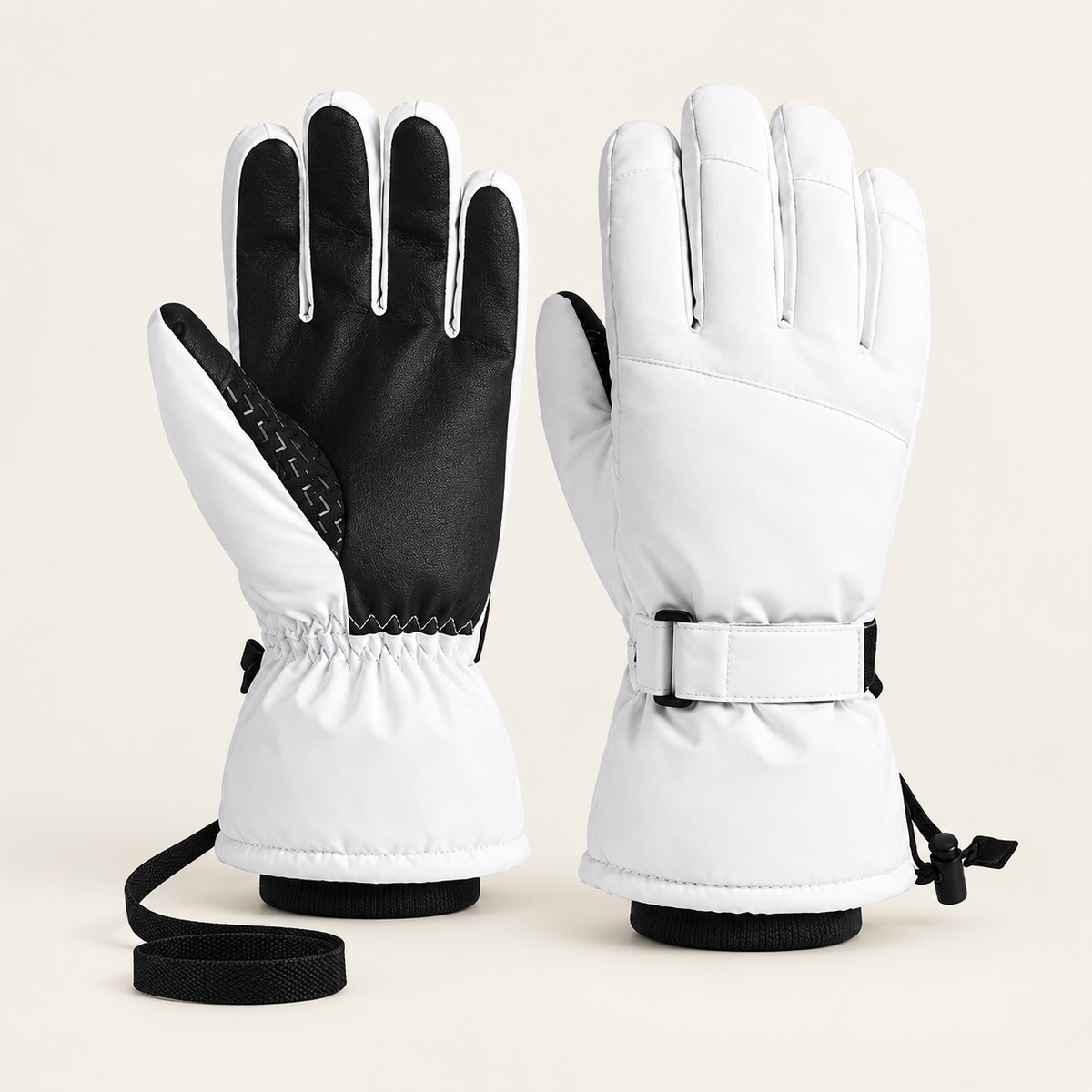 Gant ski de randonnée femme — paire blanche principale