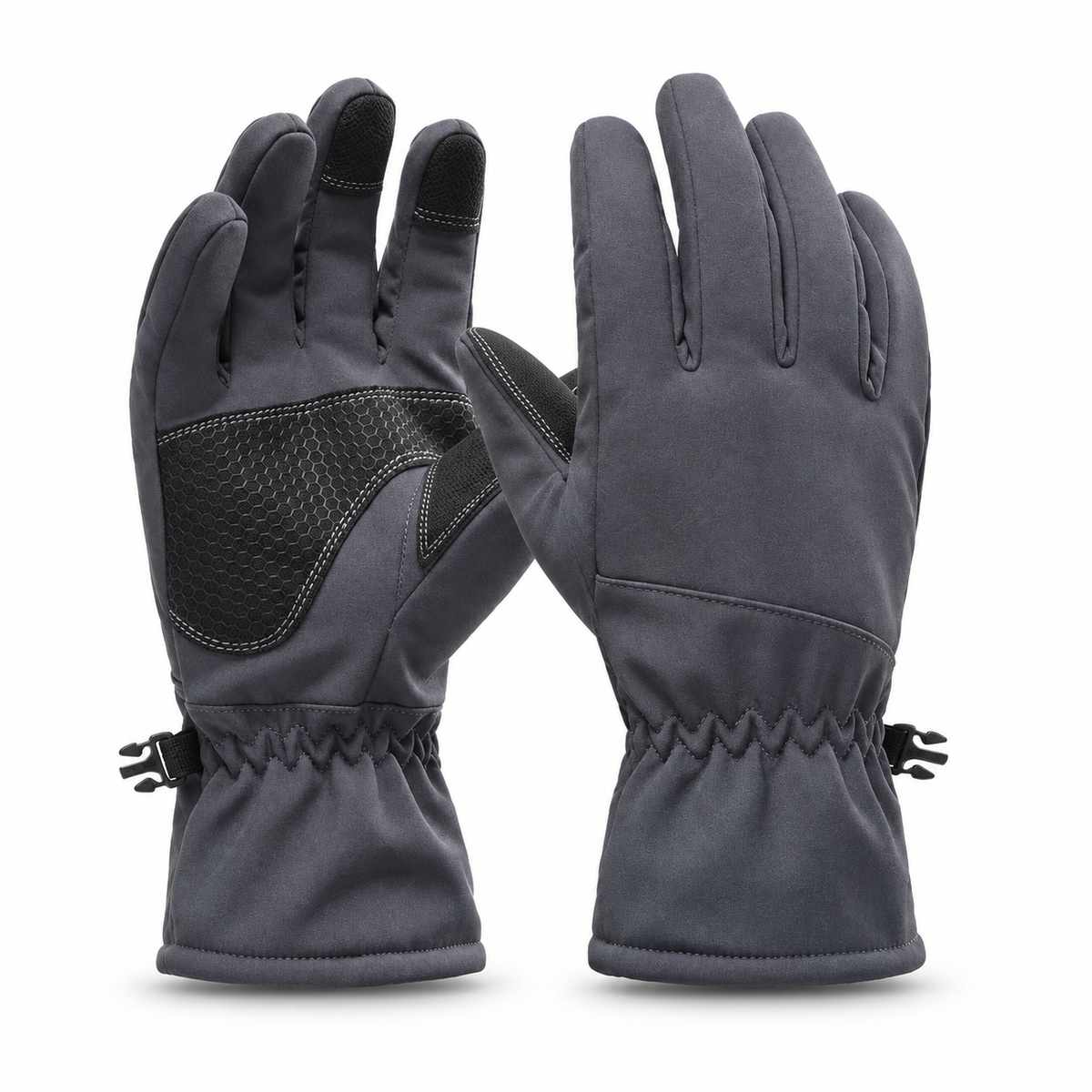 Gants imperméables randonnée gris – paire complète en studio