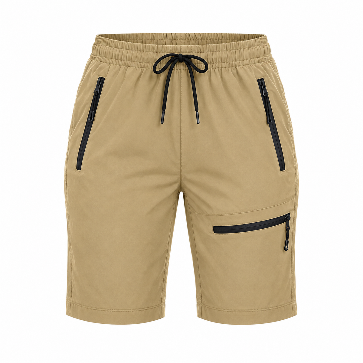 Mini short de randonnée kaki – packshot