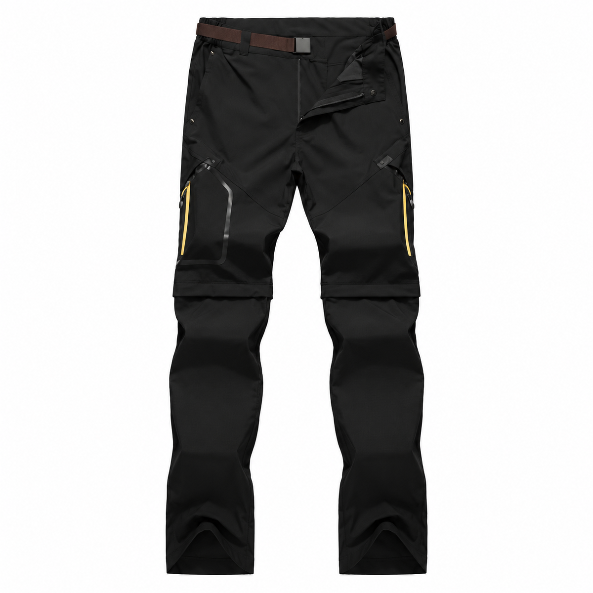 Pantalon randonnée convertible homme noir – packshot