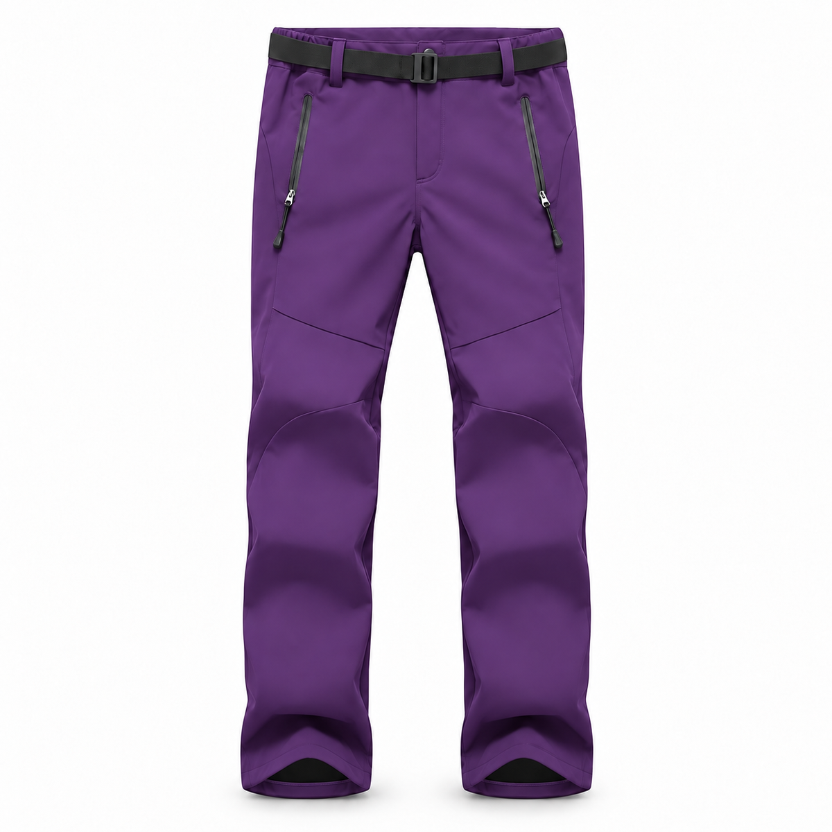Pantalon randonnée femme large violet — packshot frontal