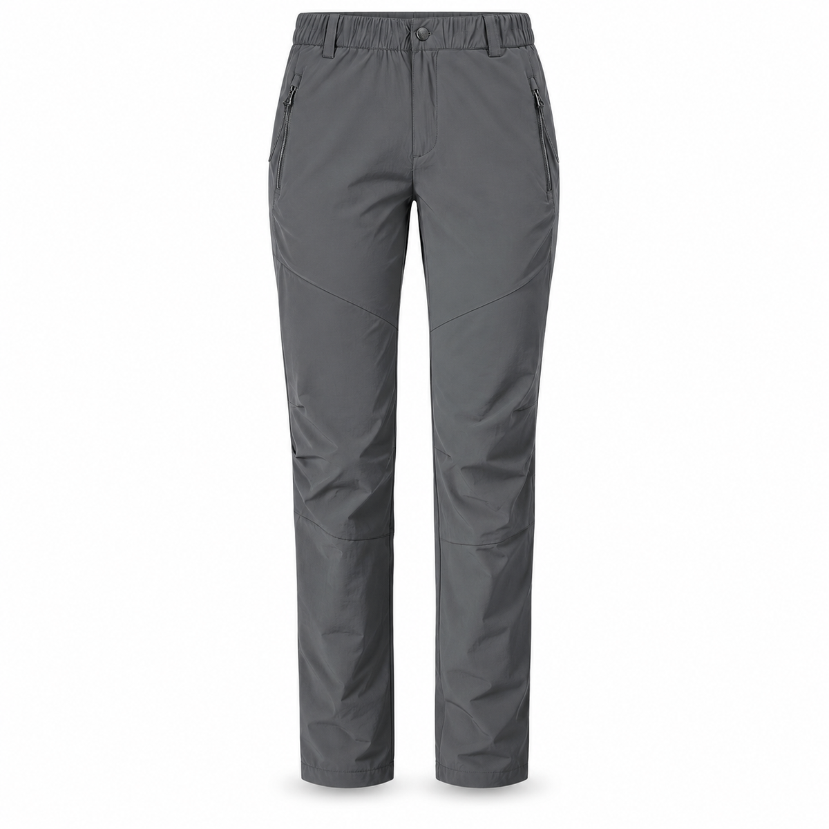 Pantalon randonnée femme petite taille gris foncé – packshot face