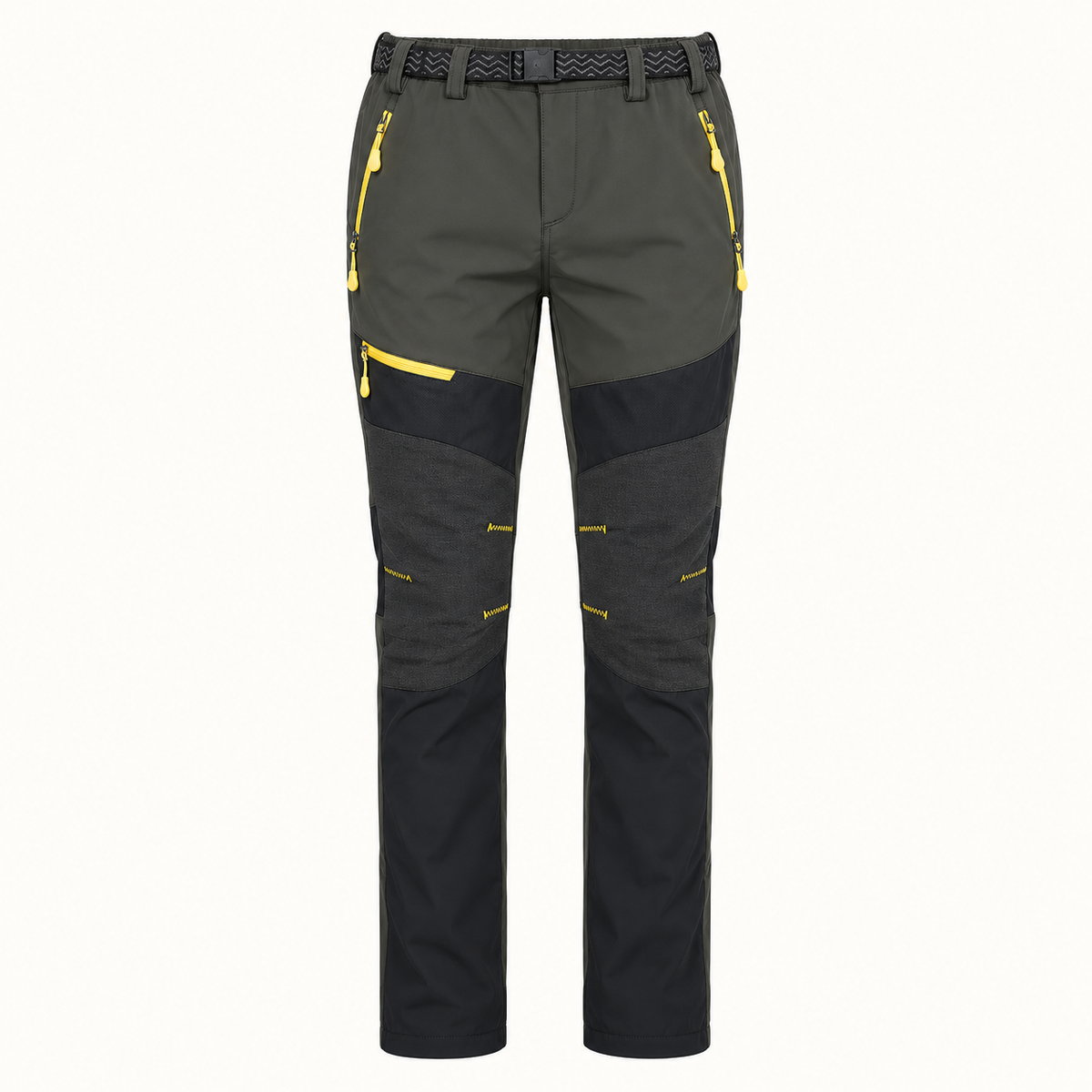 Pantalon randonnée femme vert – vue de face sur fond blanc