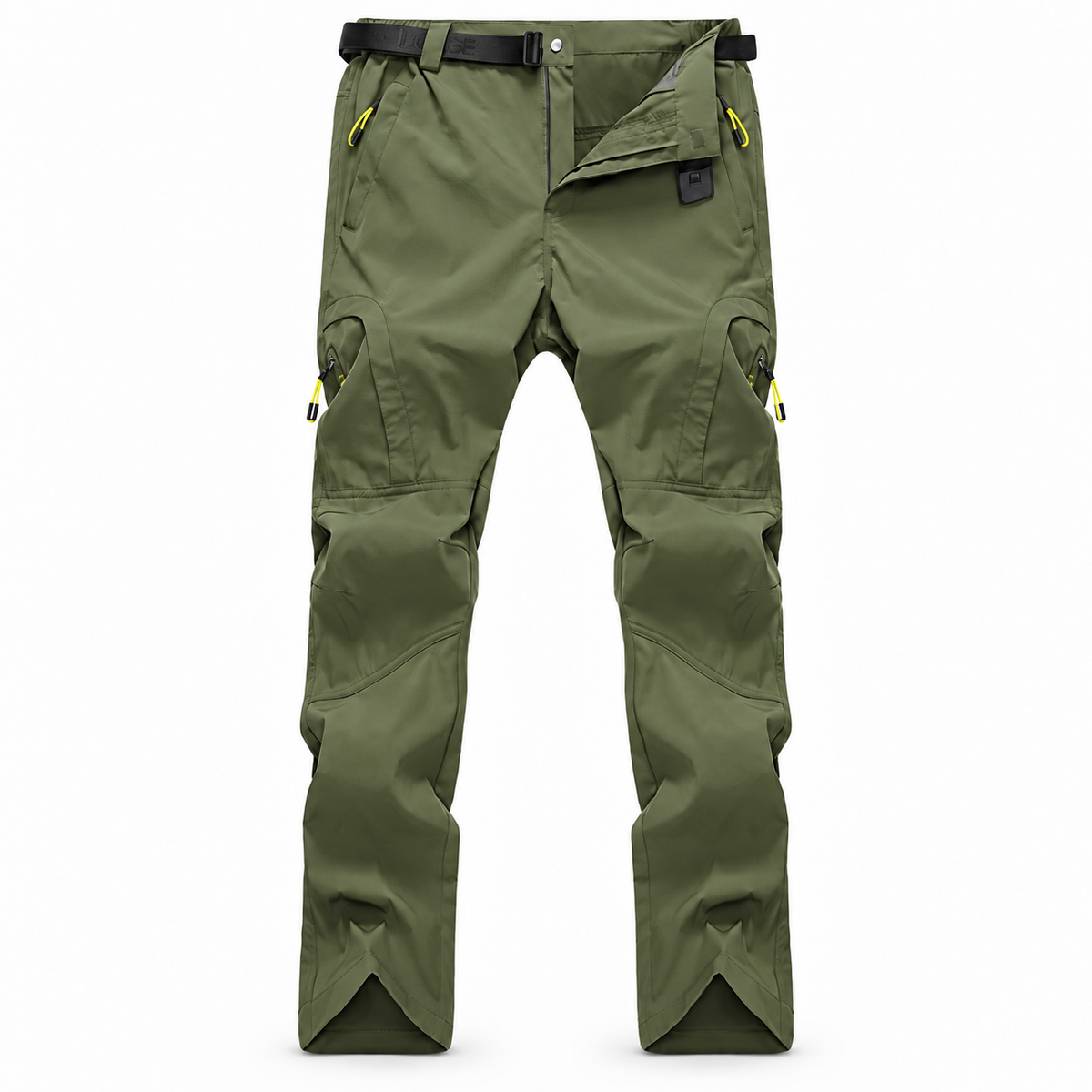 Pantalon randonnée homme large vert — packshot frontal