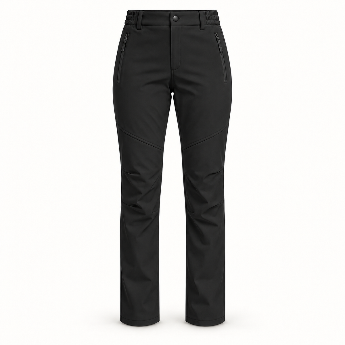 Pantalon randonnée raquette femme noir — packshot