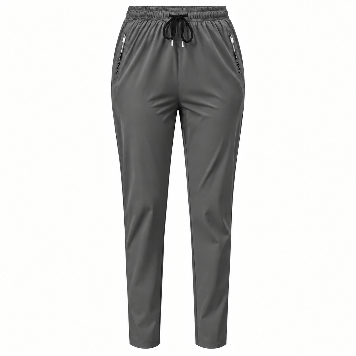 Pantalon randonnée stretch femme gris — packshot frontal
