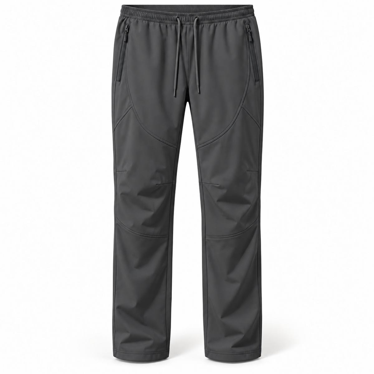 Pantalon toile fine homme randonnée gris foncé – packshot