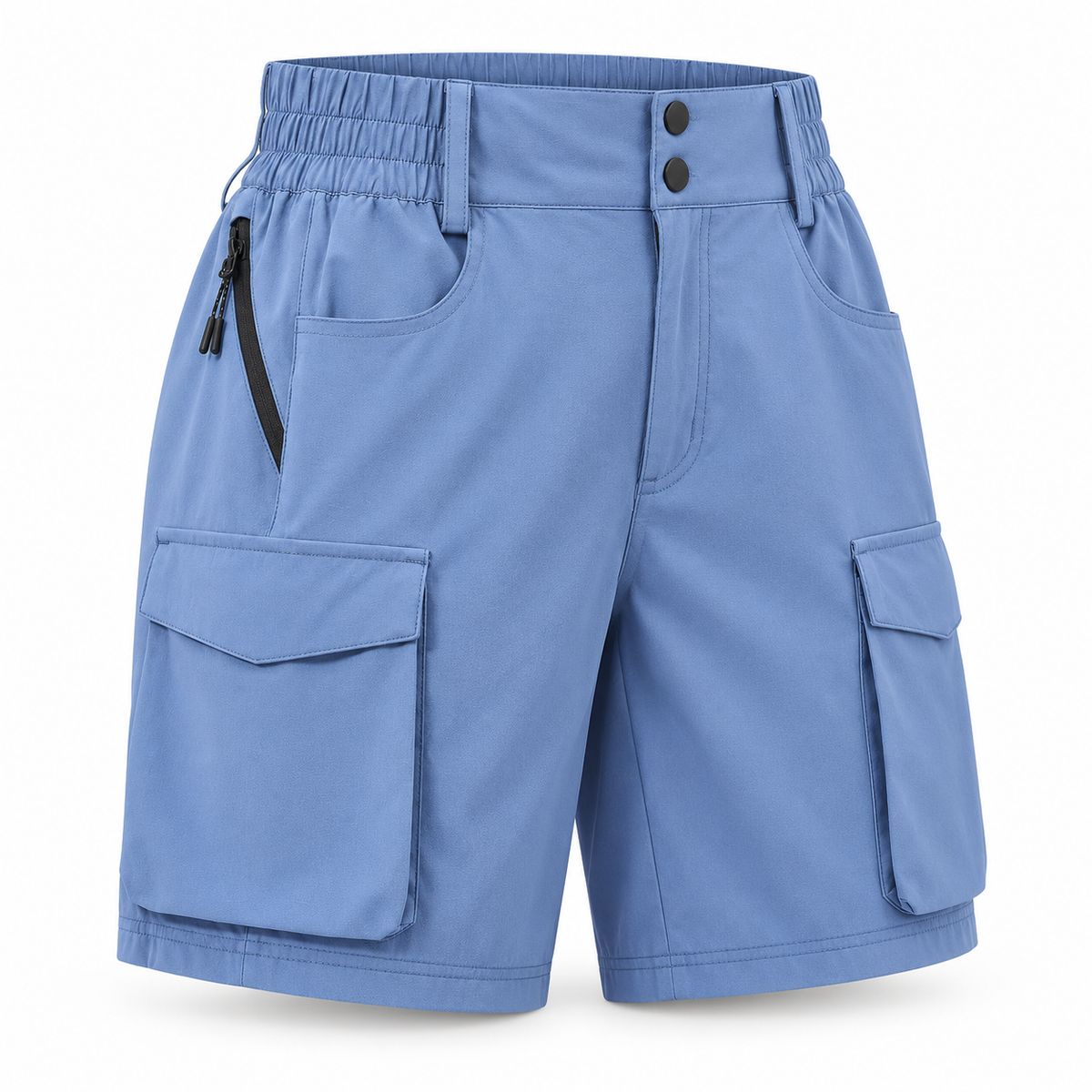 Short bleu femme de randonnée – packshot