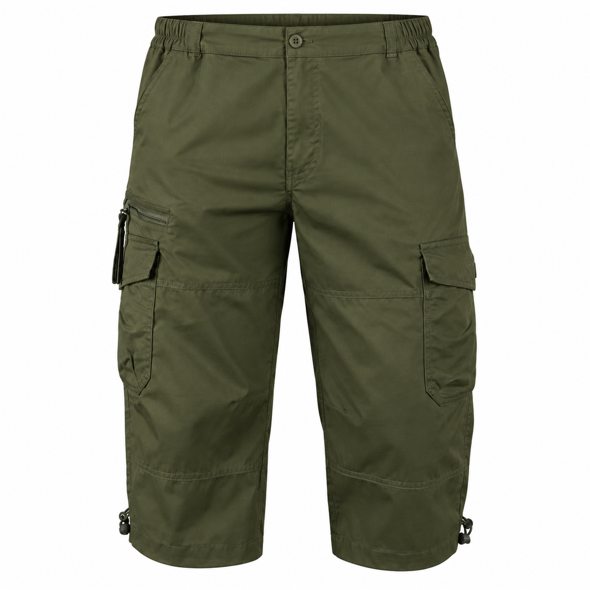 Short cargo randonnée homme vert – packshot