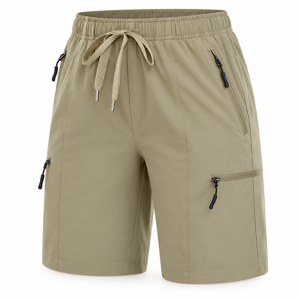 Short femme de randonnée kaki – packshot
