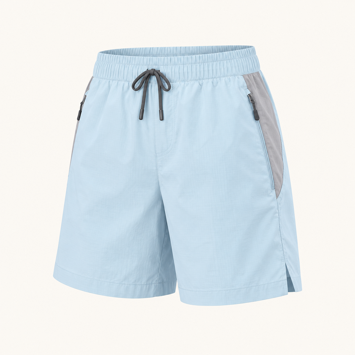 Short lyocell randonnée bleu – packshot