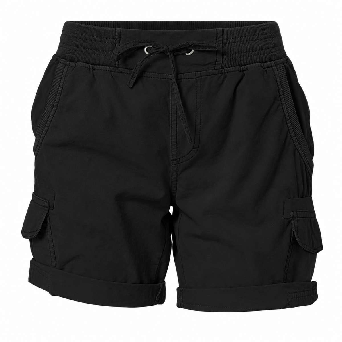 10 short randonnee femme grande taille noir packshot