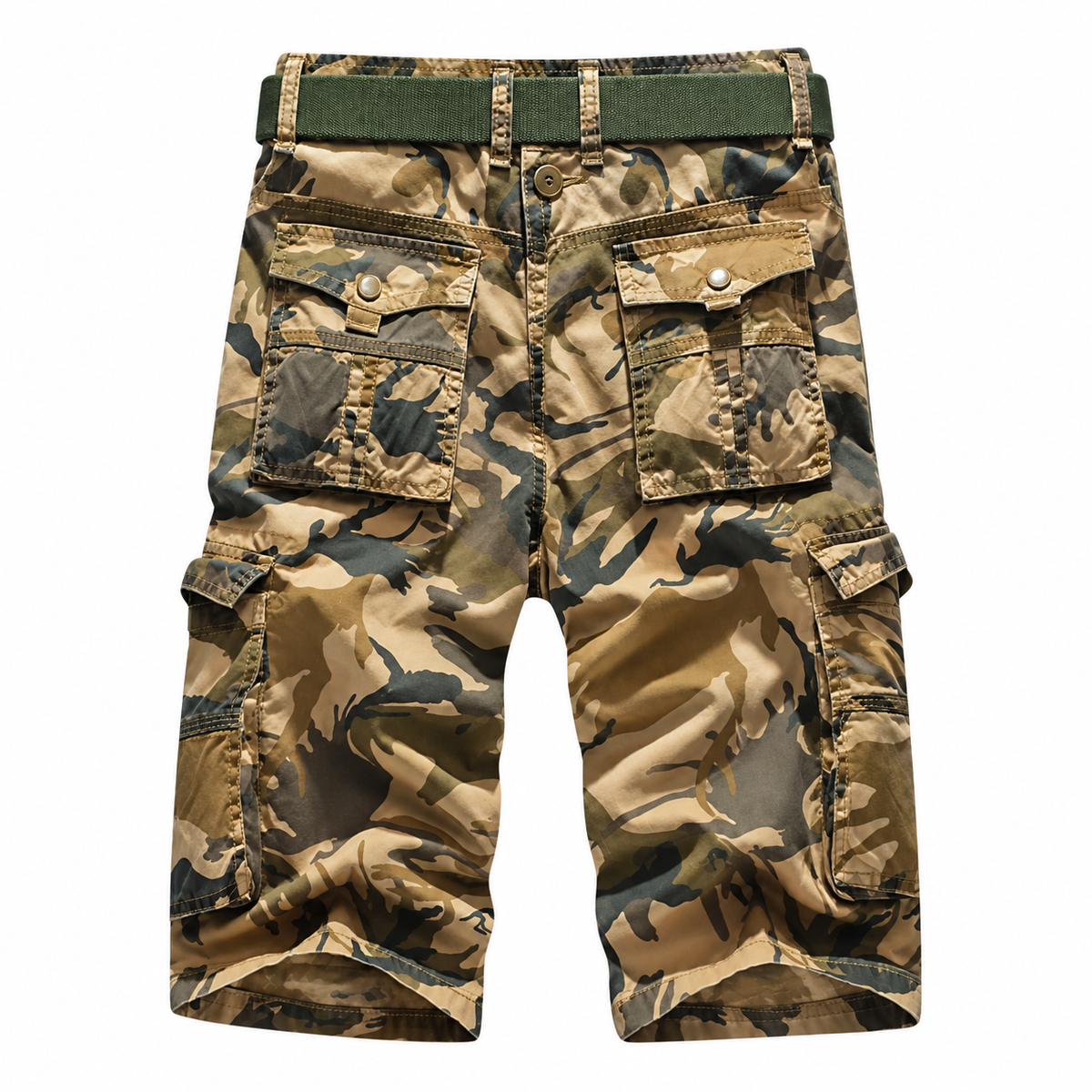 Short randonnée homme kaki brun – packshot
