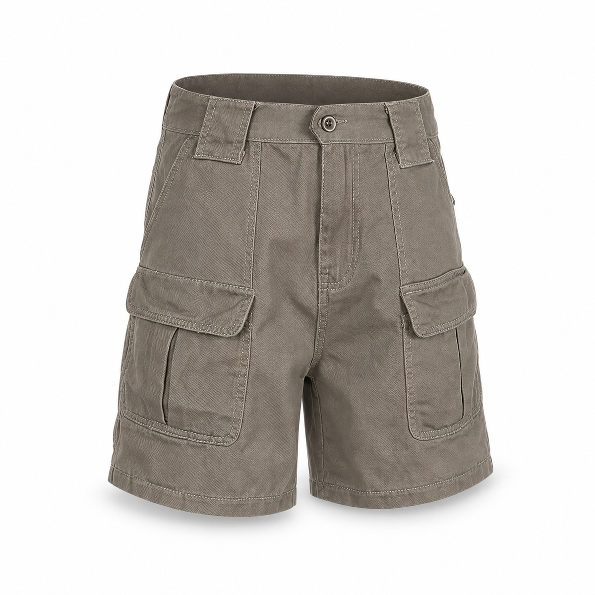 Short randonnée robuste kaki – vue de face