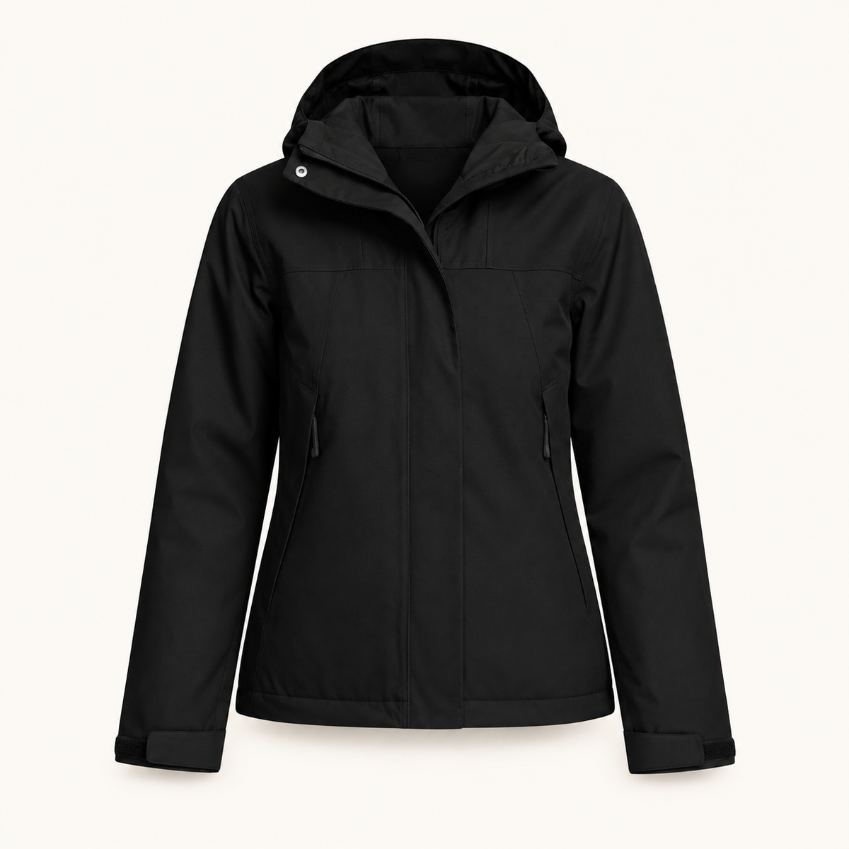 Veste de randonnée femme noire – packshot de face