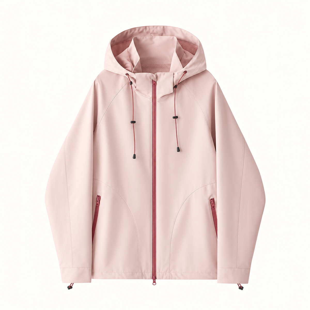 Veste mi saison randonnée femme rose – vue de face