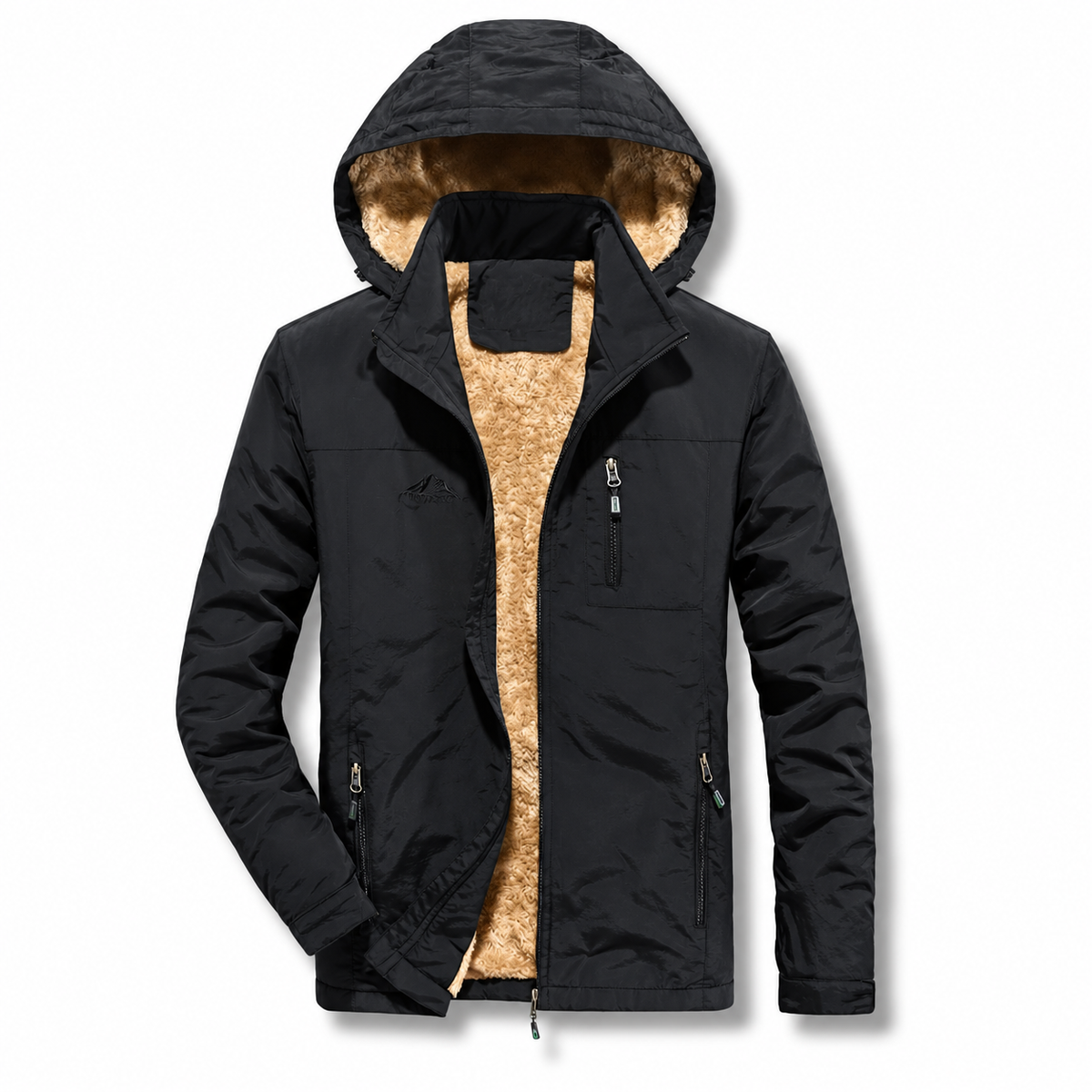 Veste parka randonnée homme noire – vue de face