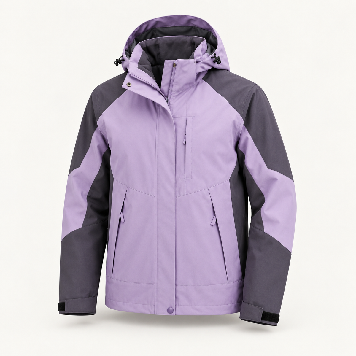 Veste randonnée automne violette – vue de face