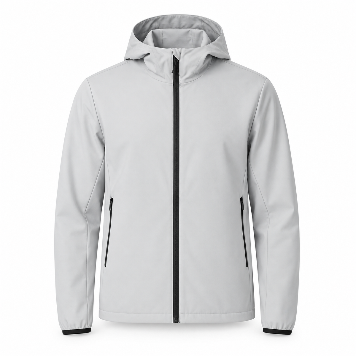 Veste softshell imperméable homme grise – vue de face