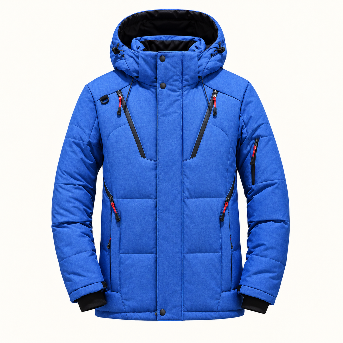 Doudoune randonnée hiver bleue – vue de face
