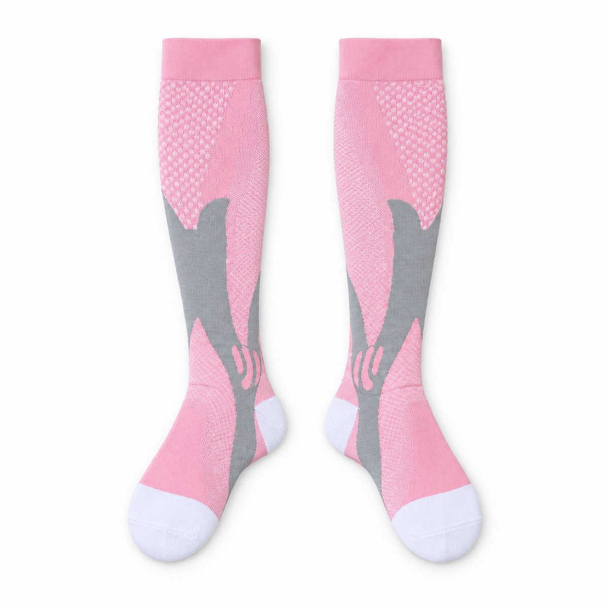 Chaussettes de randonnée adulte rose – dessus