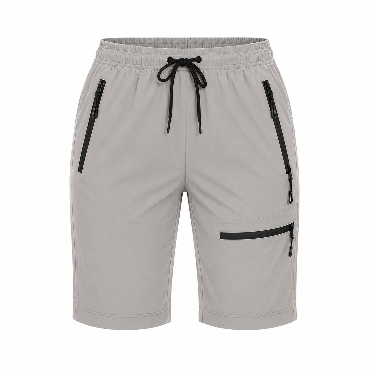Mini short de randonnée gris clair – packshot